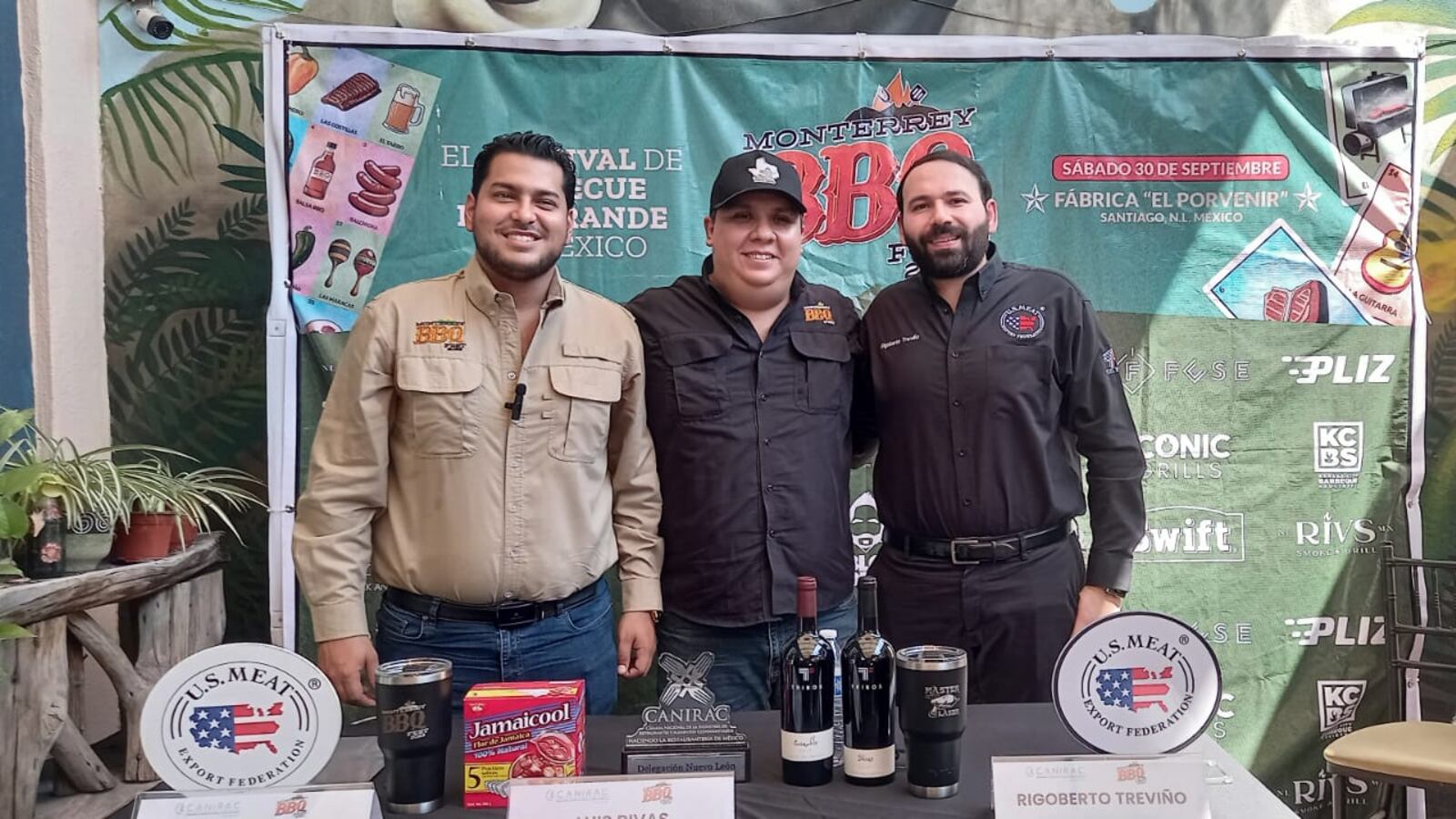 Daniel García Rosales, Luis Rivas y Rigoberto Treviño anunciaron el Fest BBQ 2023.