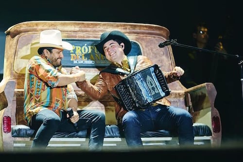 Julión Álvarez y Alfredo Olivas pidieron ayuda a “Samuelito” y “Colosito”