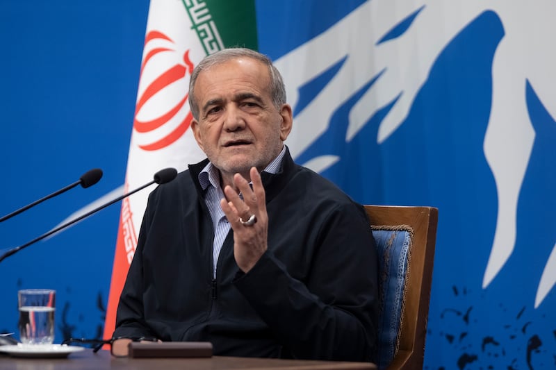 El presidente iraní dijo este lunes que Irán no inició esta guerra, "pero responderá proporcionalmente al nivel del ataque”. Foto: Getty Images.