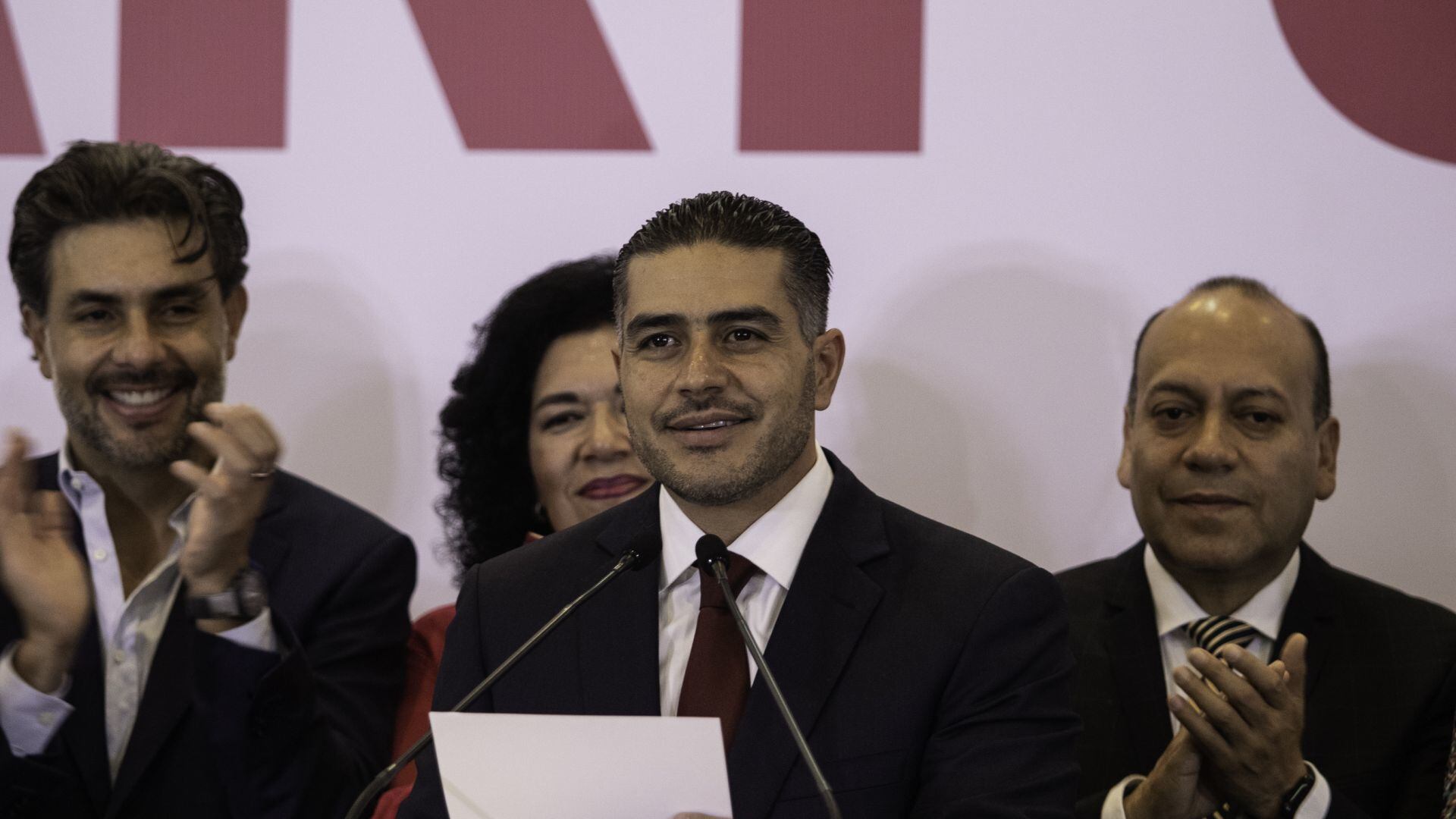 Omar García Harfuch, extitular de la Secretaría de Seguridad Ciudadana (SSC), anunció mediante conferencia de prensa que buscará la candidatura de Morena para la jefatura de Gobierno de la Ciudad de México en las elecciones de 2024. (Cuartoscuro)