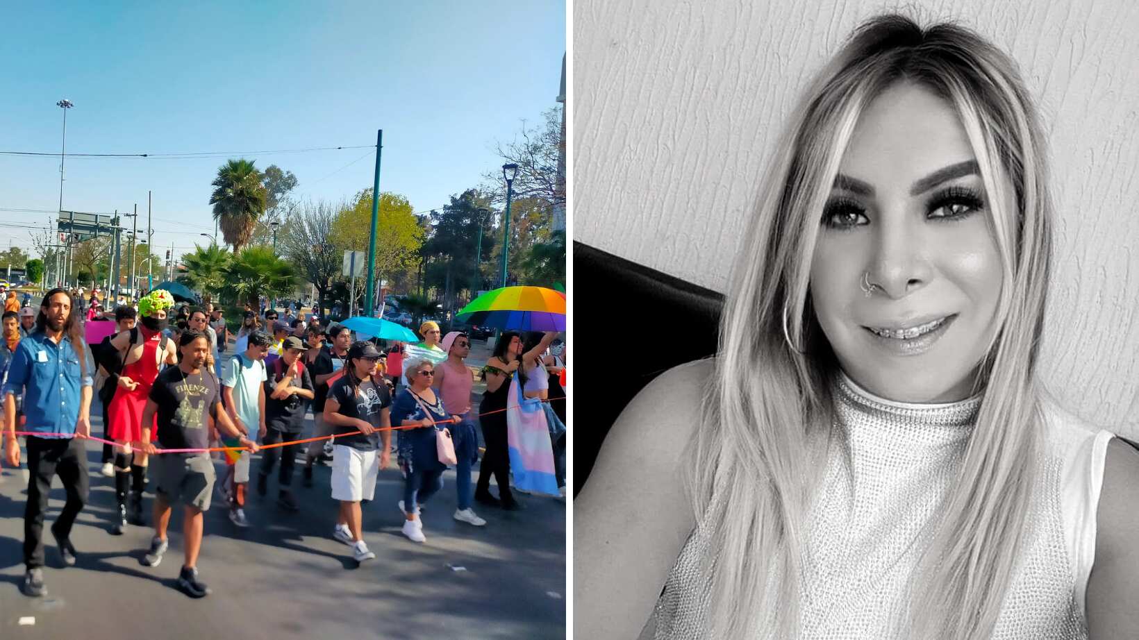 El contingente exige a las autoridades que se garantice la seguridad de la comunidad LGBT+ en la demarcación