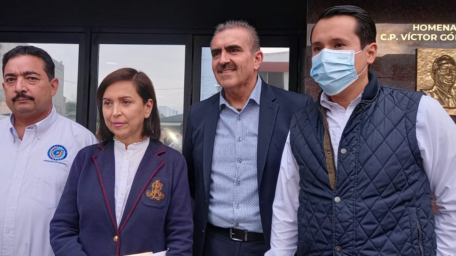Cosme Leal, alcalde de Cadereyta; Cristina Díaz, presidenta municipal de Guadalupe; César Garza, vocero de Pacto Nuevo León y Daniel Carrillo, munícipe de San Nicolás.