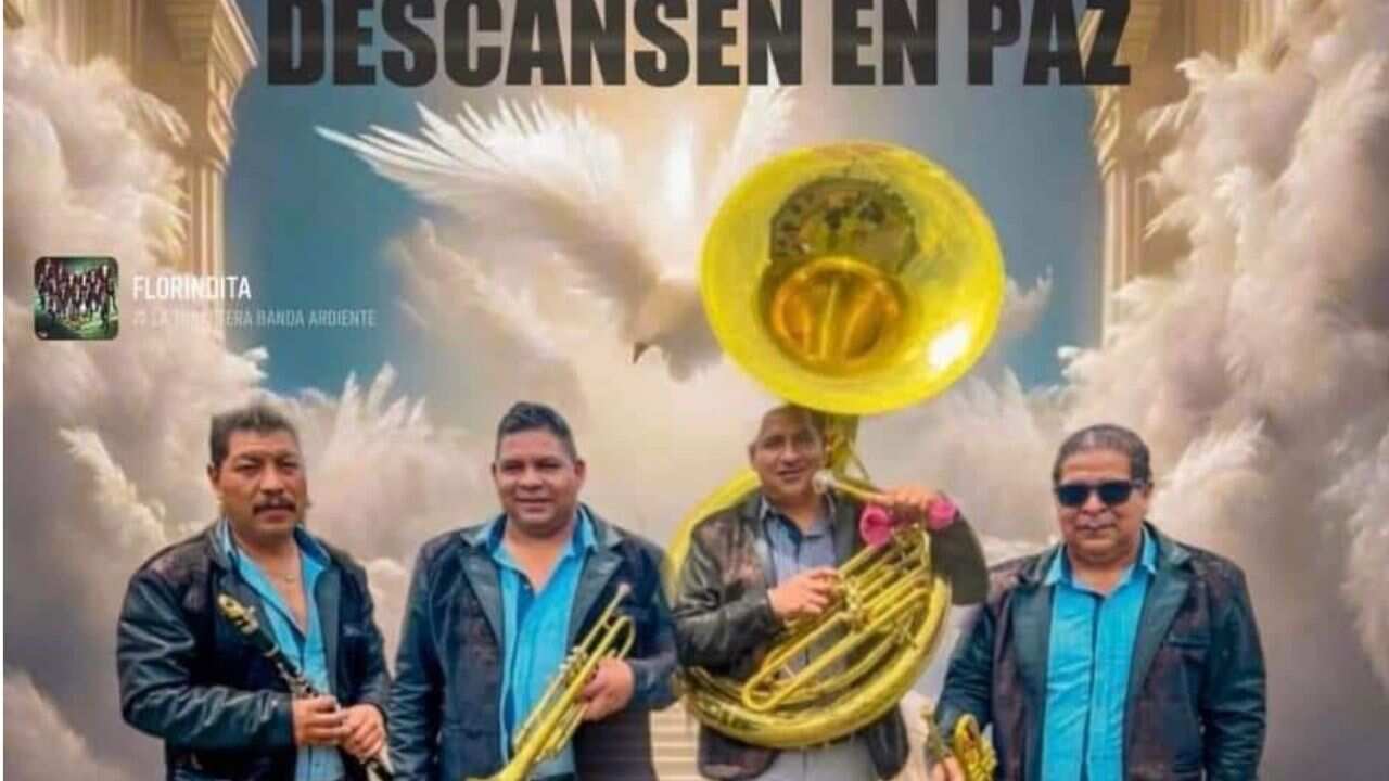 El hijo de uno de los músicos fallecidos transmitió en facebook su funeral