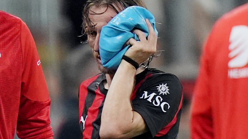 Luka Modric sufrió aparatosa lesión.