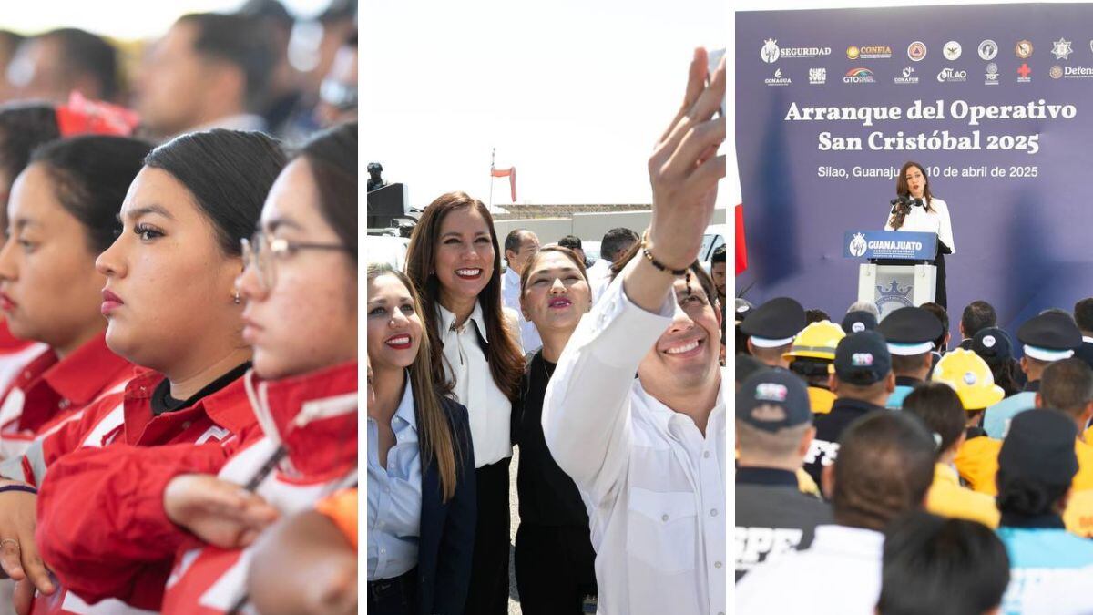 La Gobernadora Libia Dennise García dio el banderazo de salida al Operativo San Cristóbal 2025, que moviliza a más de 24 mil elementos para salvaguardar a vacacionistas durante Semana Santa y Pascua en Guanajuato.