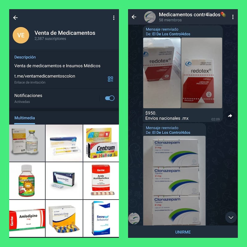 Venta de medicamentos: peligrosos e ilegales en Facebook y Telegram