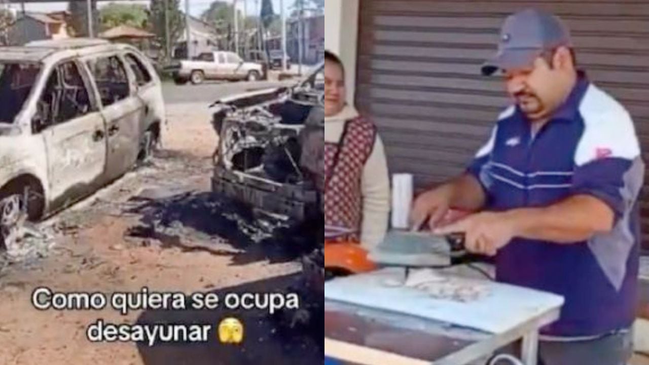Un taquero que continuó vendiendo a pesar de los incendios, se convirtió en tendencia