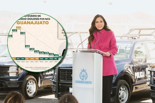 Alcanza en enero de 2026 su punto más bajo en 17 meses; homicidios en Guanajuato suman 11 meses a la baja