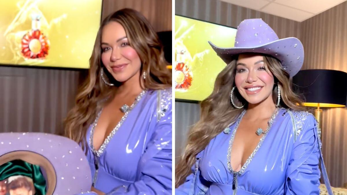 Así luce el sombrero de Chiquis con la imagen de Jenni Rivera.