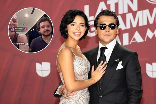 Christian Nodal se burla de Ángela Aguilar en plena transmisión en vivo