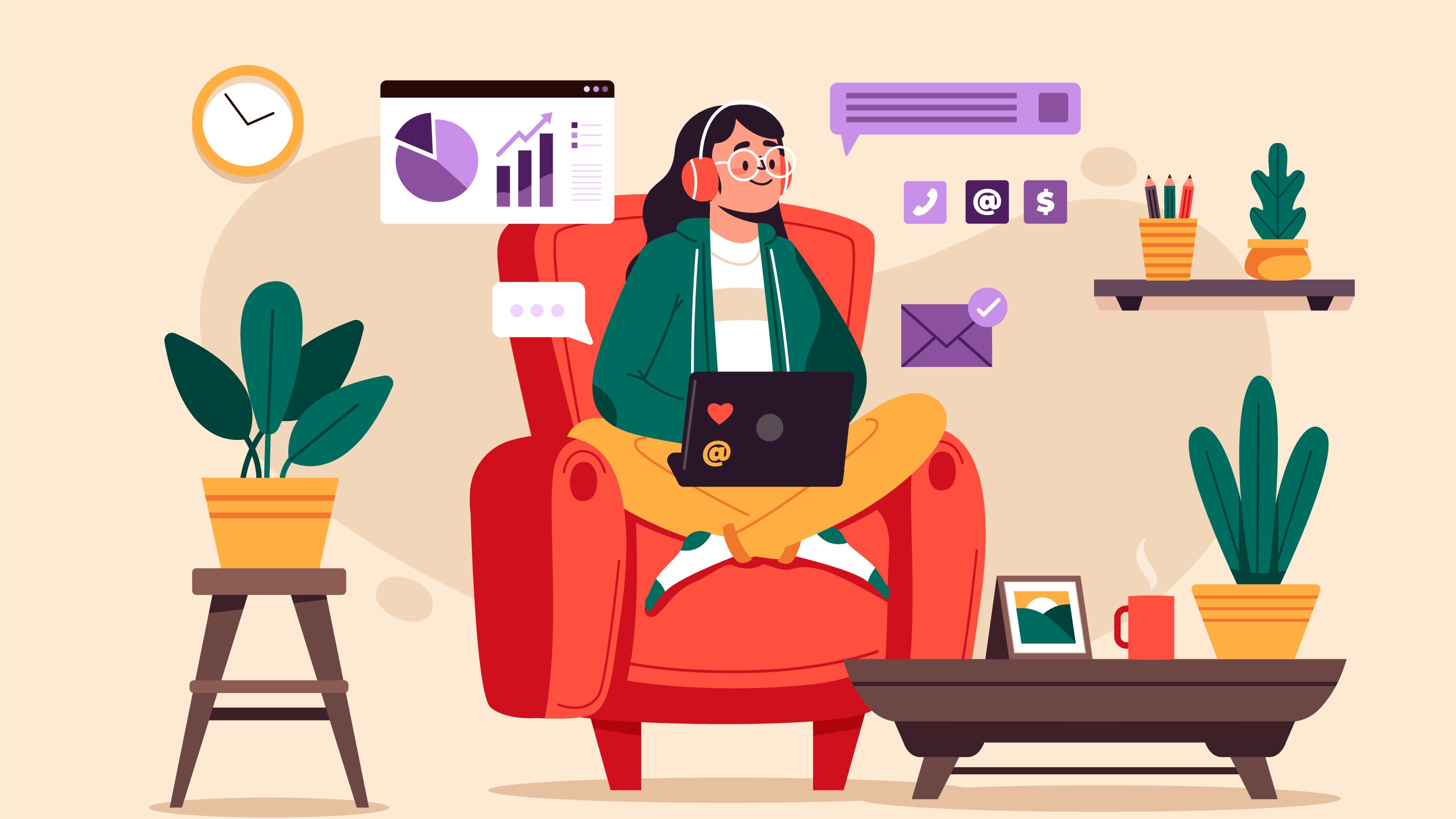 Una imágen que representa teletrabajo