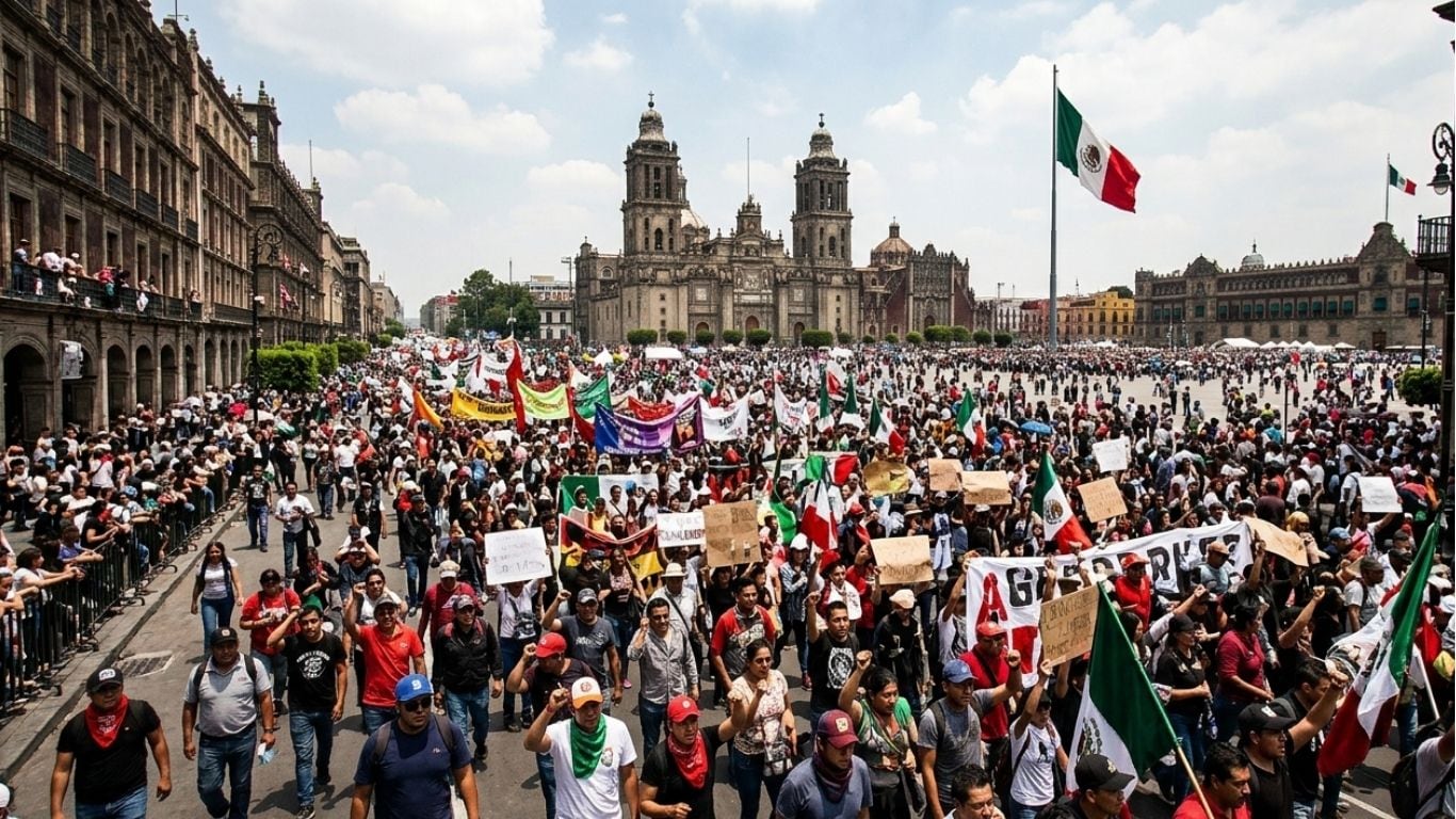 Marcha la CNTE en la CDMX