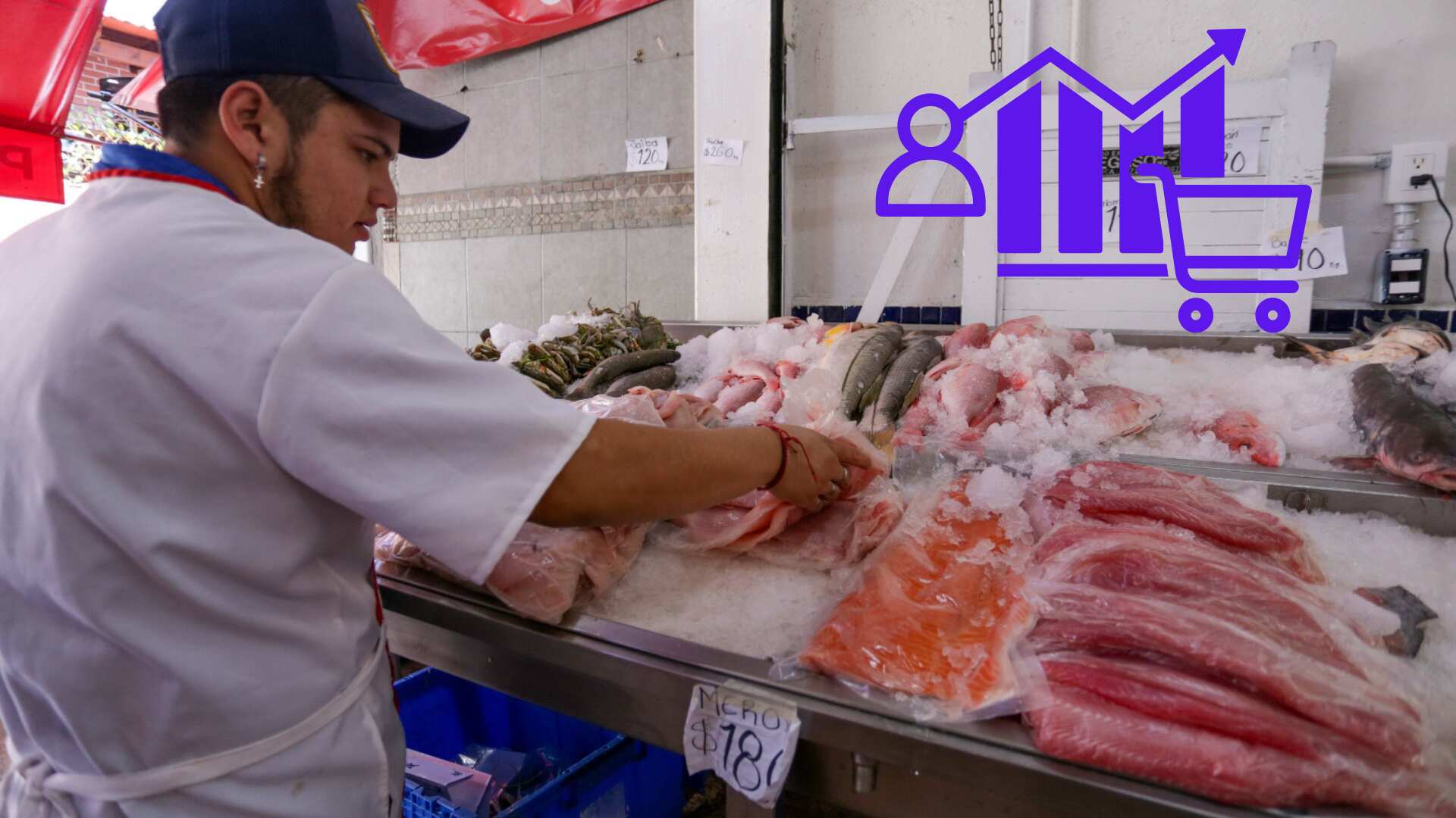 El salmón de 380 pesos y camarón o pulpo de 280 pesos son los productos más caros al arranque de la cuaresma 2025.