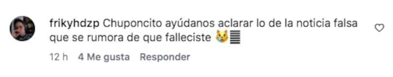 Fanáticos mostraron preocupación por el bienestar de Chuponcito