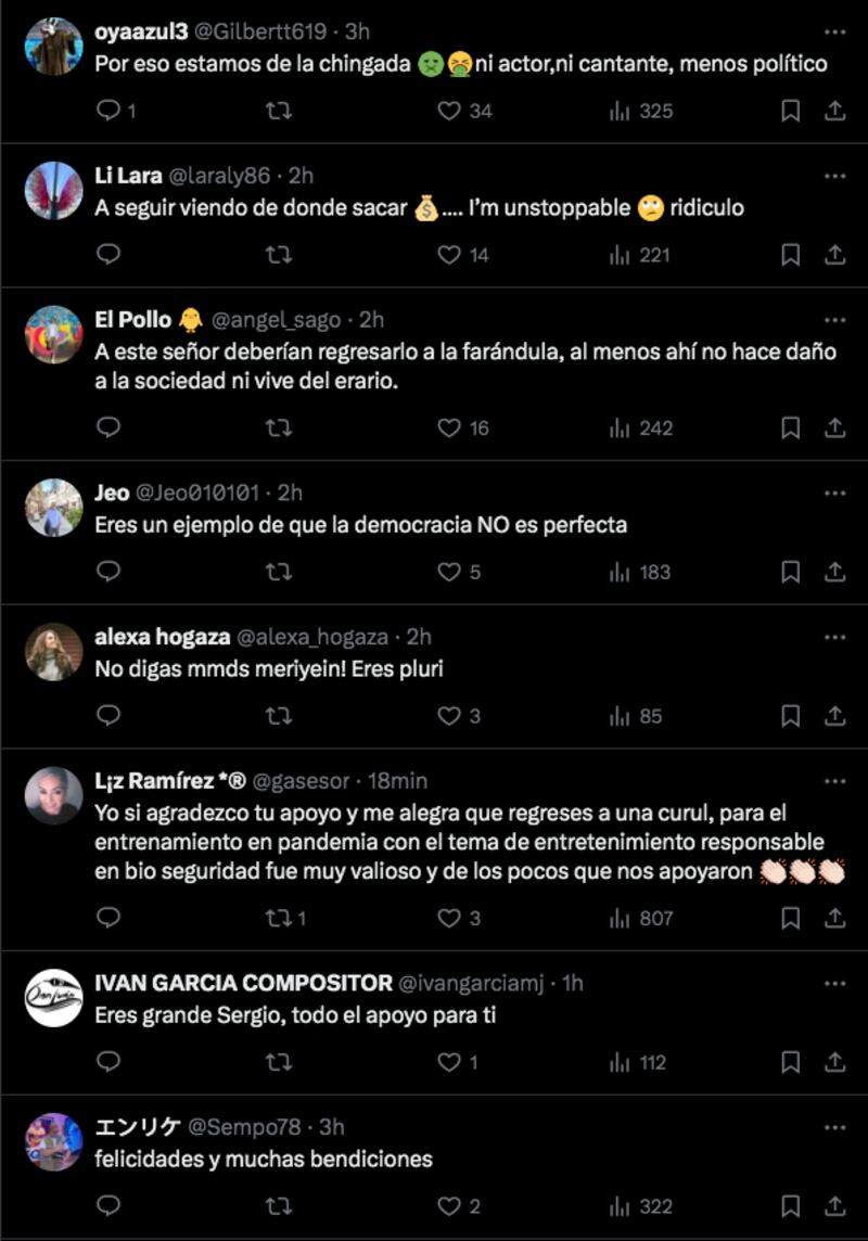Tweets Sergio Mayer