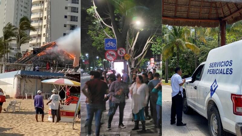 Semana Santa: incendio, sismo y balaceras sorprenden a turistas