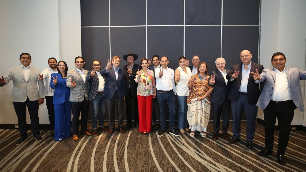 Aspirantes a la presidencia por el PAN y Va por México (Twitter / @MarkoCortes)