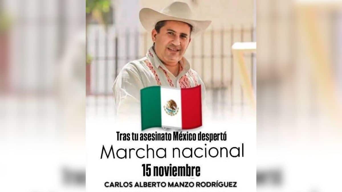 Carlos Manzo: Convocan a marcha nacional el 15 de noviembre por el asesinato del alcalde de Uruapan