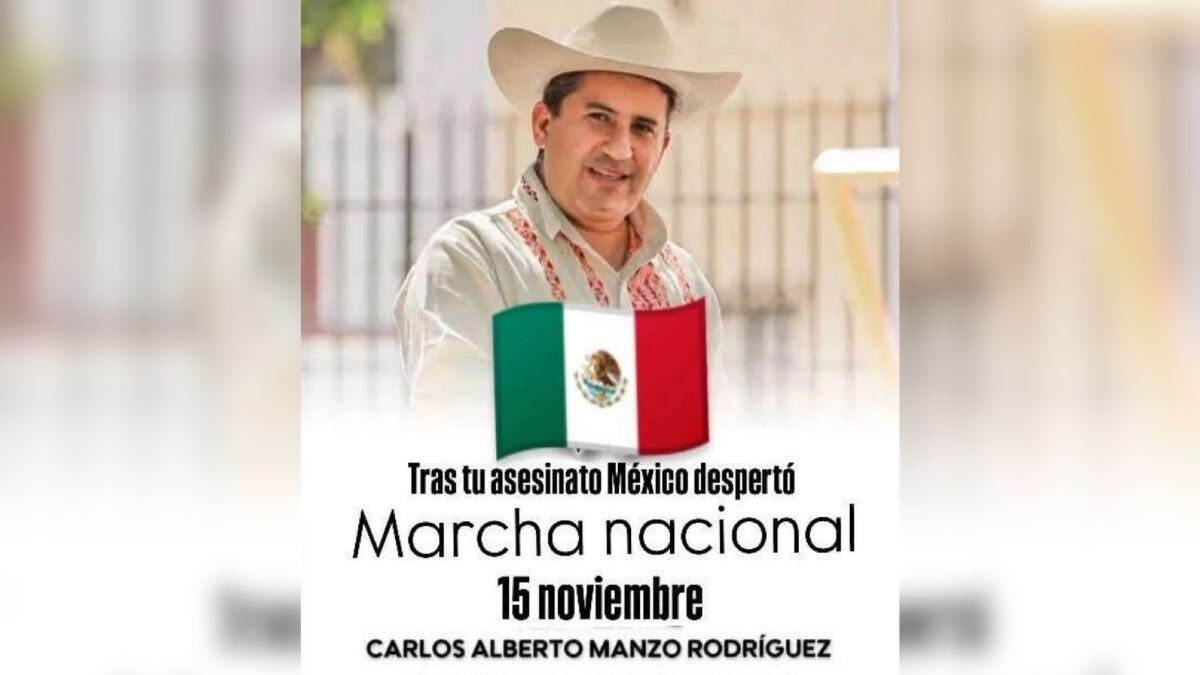 Carlos Manzo: Convocan a marcha nacional el 15 de noviembre por el asesinato del alcalde de Uruapan