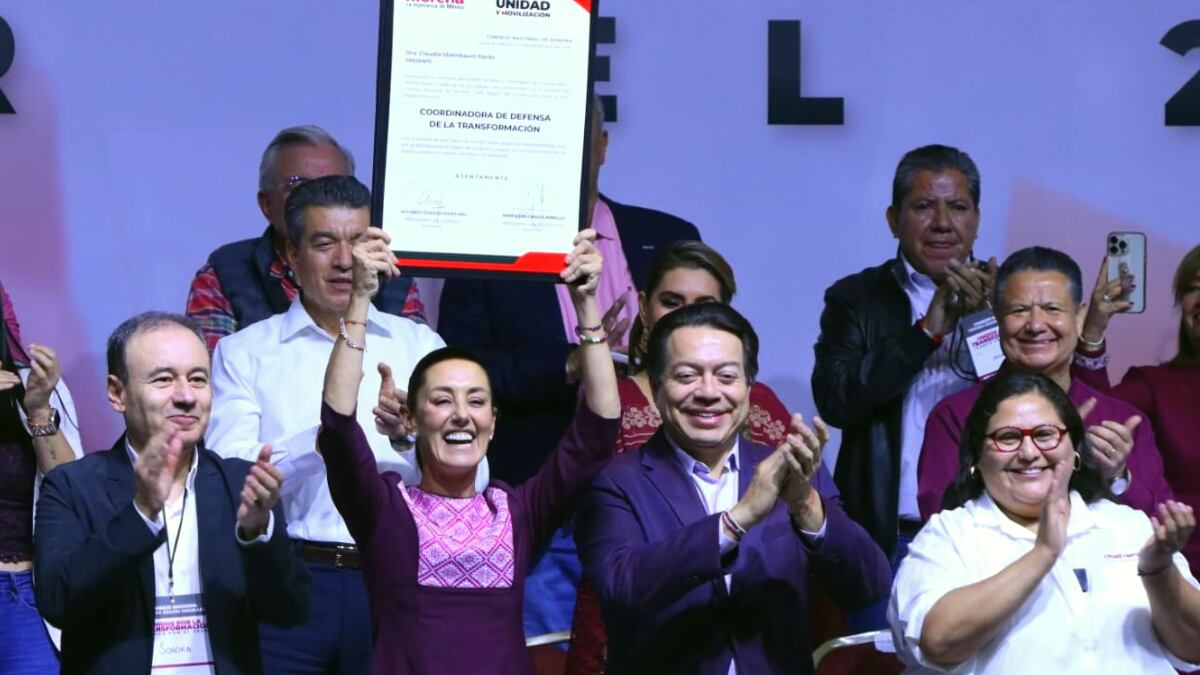 Claudia Sheinbaum recibe constancia de la coordinación de la Transformación (Publimetro / Nicolás Conde)