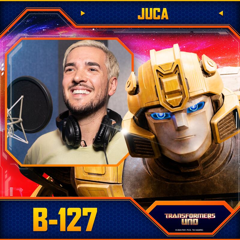En la pantalla también veremos a uno de los personajes más queridos de la franquicia, Bumblebee, la voz estuvo a cargo de Juca,