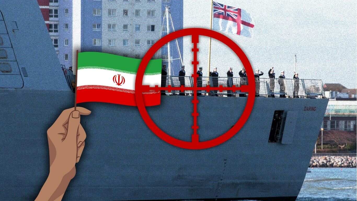 Irán reporta a buque británico ayudando a Israel