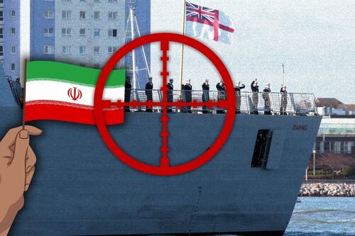 Irán intercepta un supuesto destructor británico que guiaba misiles de Israel