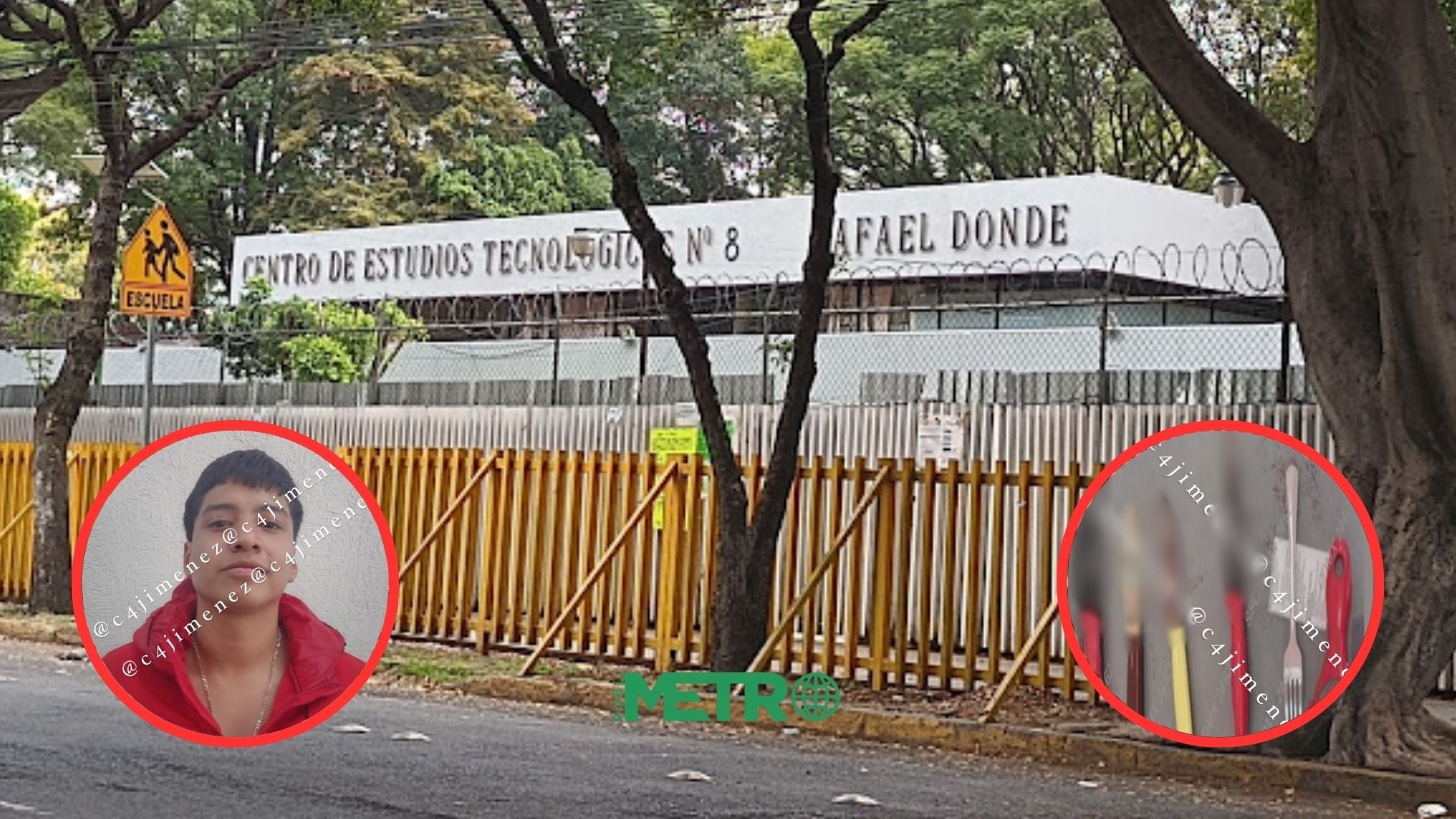 Con cuchillos y pelapapas: Hombre armado ingresa a CETIS en CDMX y ataca a tres estudiantes