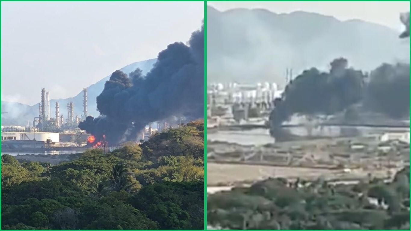 No se reportan lesionados en el incendio de la refinería en Oaxaca