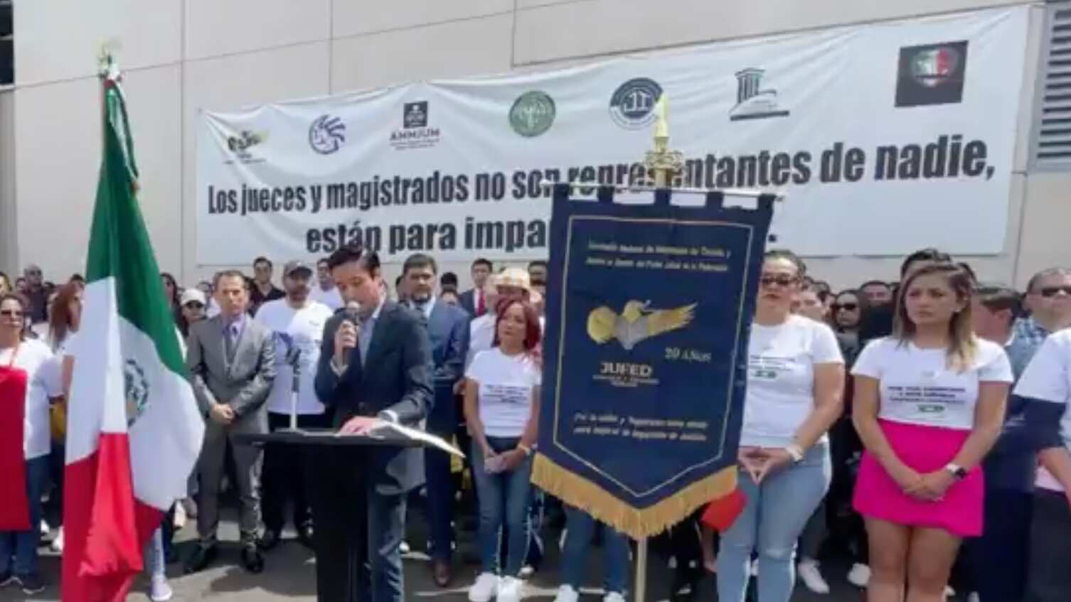 Manifestación en el Poder Judicial.