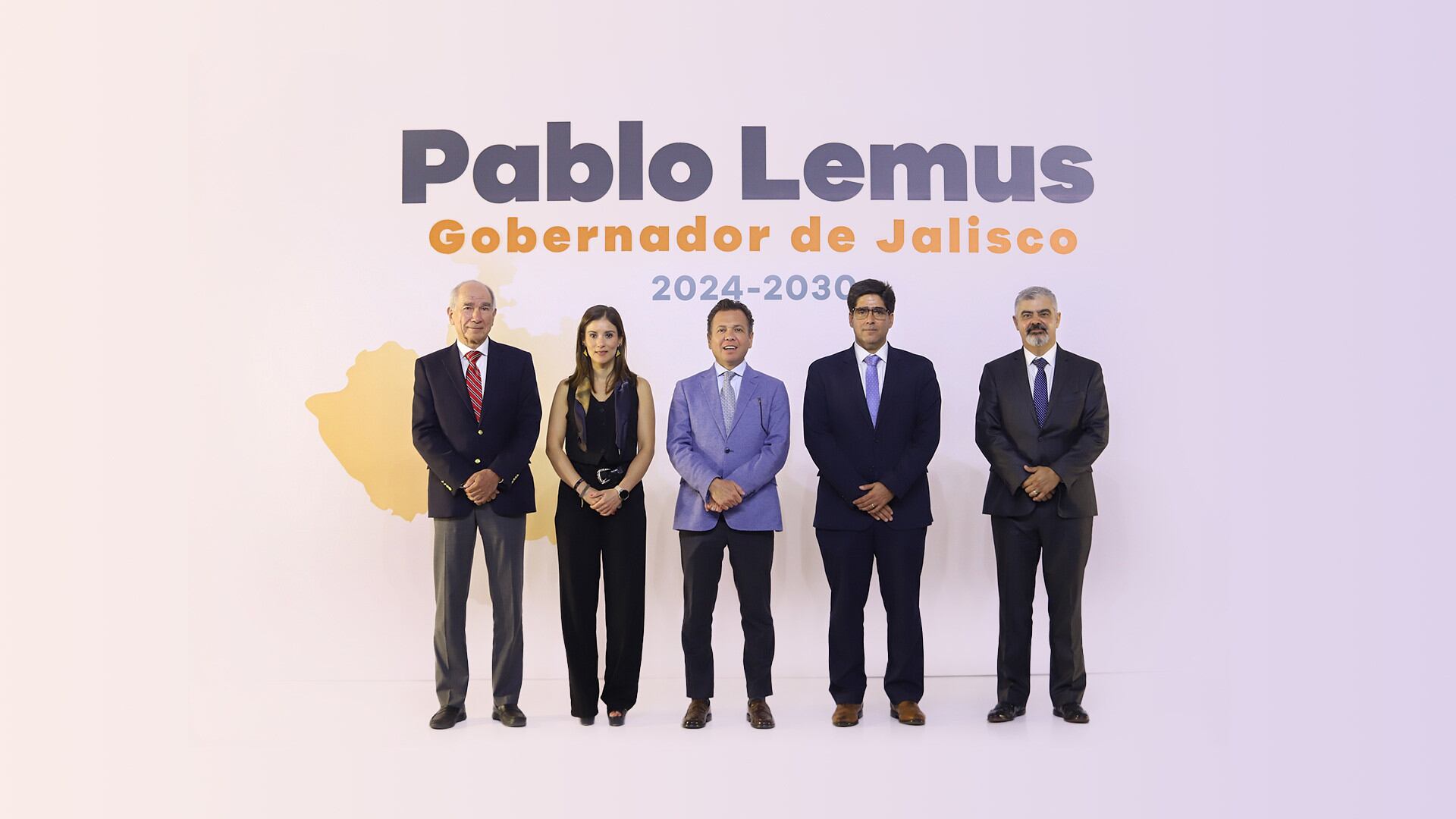 Pablo Lemus Navarro, gobernador electo de Jalisco, en un hotel de la colonia Ciudad del Sol en Zapopan presentó su gabinete de gestión integral del agua, un tema transcendental para el estado y la Zona Metropolitana de Guadalajara.
