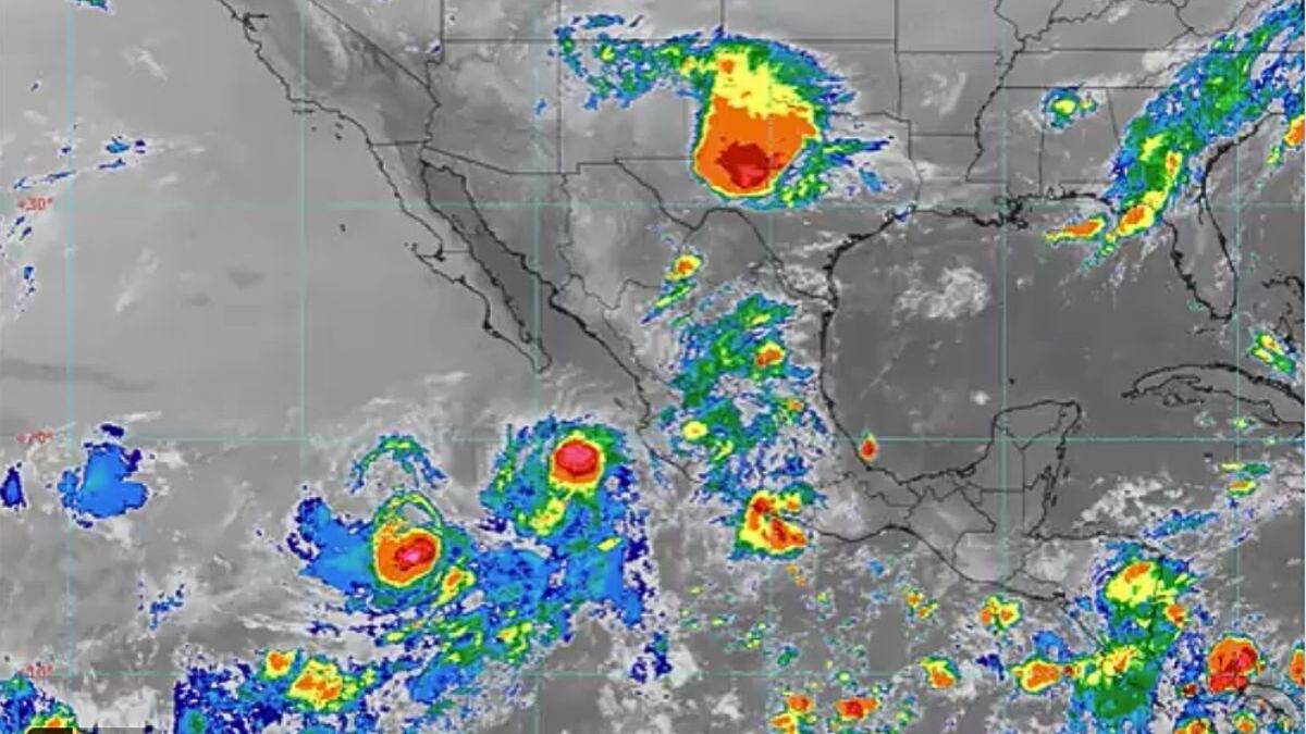 Nuevo ciclón tropical acompañará a las tormentas tropicales Bárbara y Cosme con fuertes lluvias