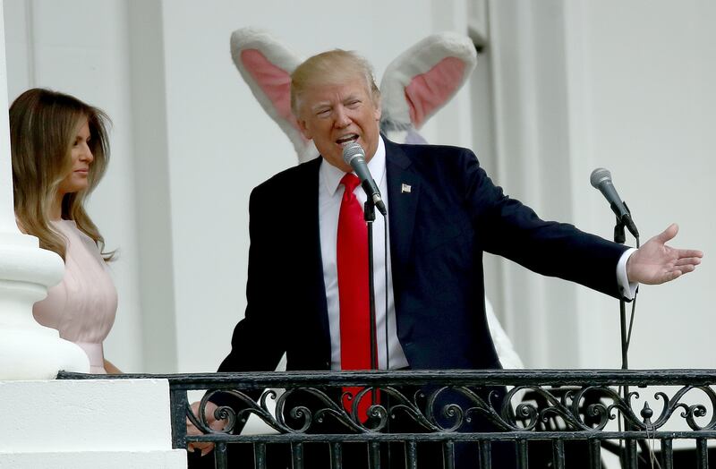 Donald Trump, Melania Trump, Pascua