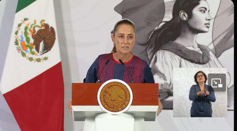 la presidenta Claudia Sheinbaum