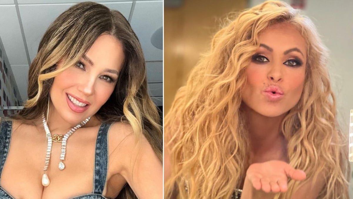 Thalía y Paulina Rubio protagonizaron una pelea frente a un público de espectadores en los 80
