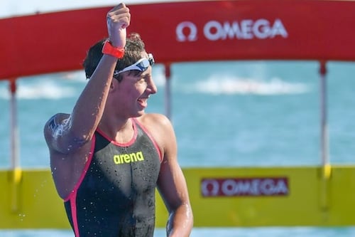 ¡Tsunami mexicano! Paulo Strehlke hace historia en la Copa del Mundo de Aguas Abiertas