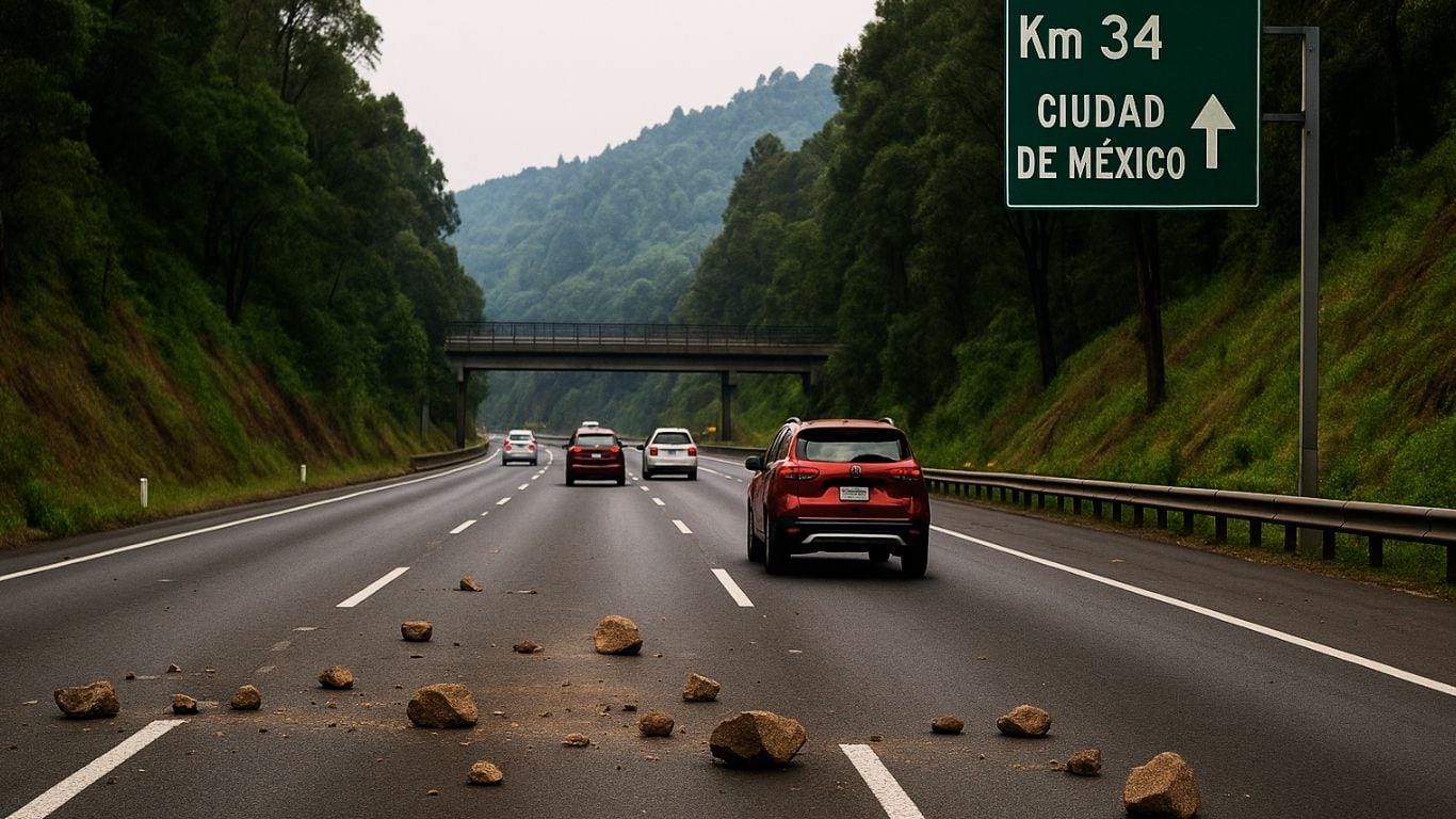 Así actúan los asaltantes en la México-Cuernavaca: colocan piedras y esperan víctimas