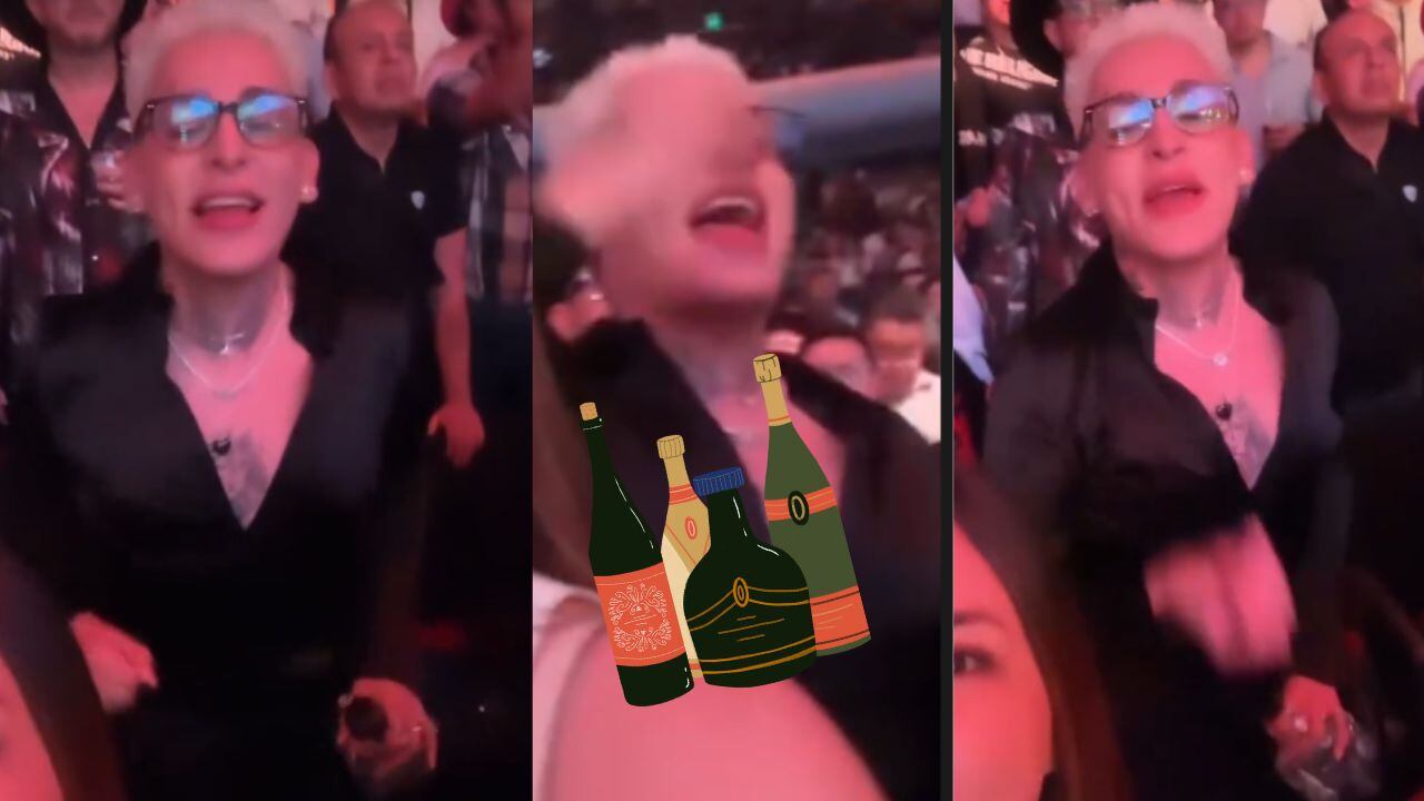 El cantante fue captado repartiendo alcohol en un concierto de Christian Nodal