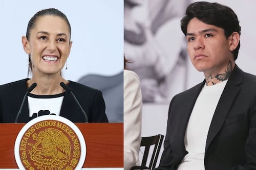 Así sonó Junior H en La Mañanera de Sheinbaum; cantó en vivo y habló de dejar atrás los corridos violentos