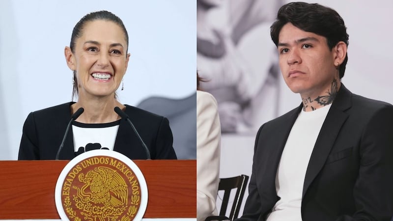 Así sonó Junior H en La Mañanera de Sheinbaum; cantó en vivo y habló de dejar atrás los corridos violentos