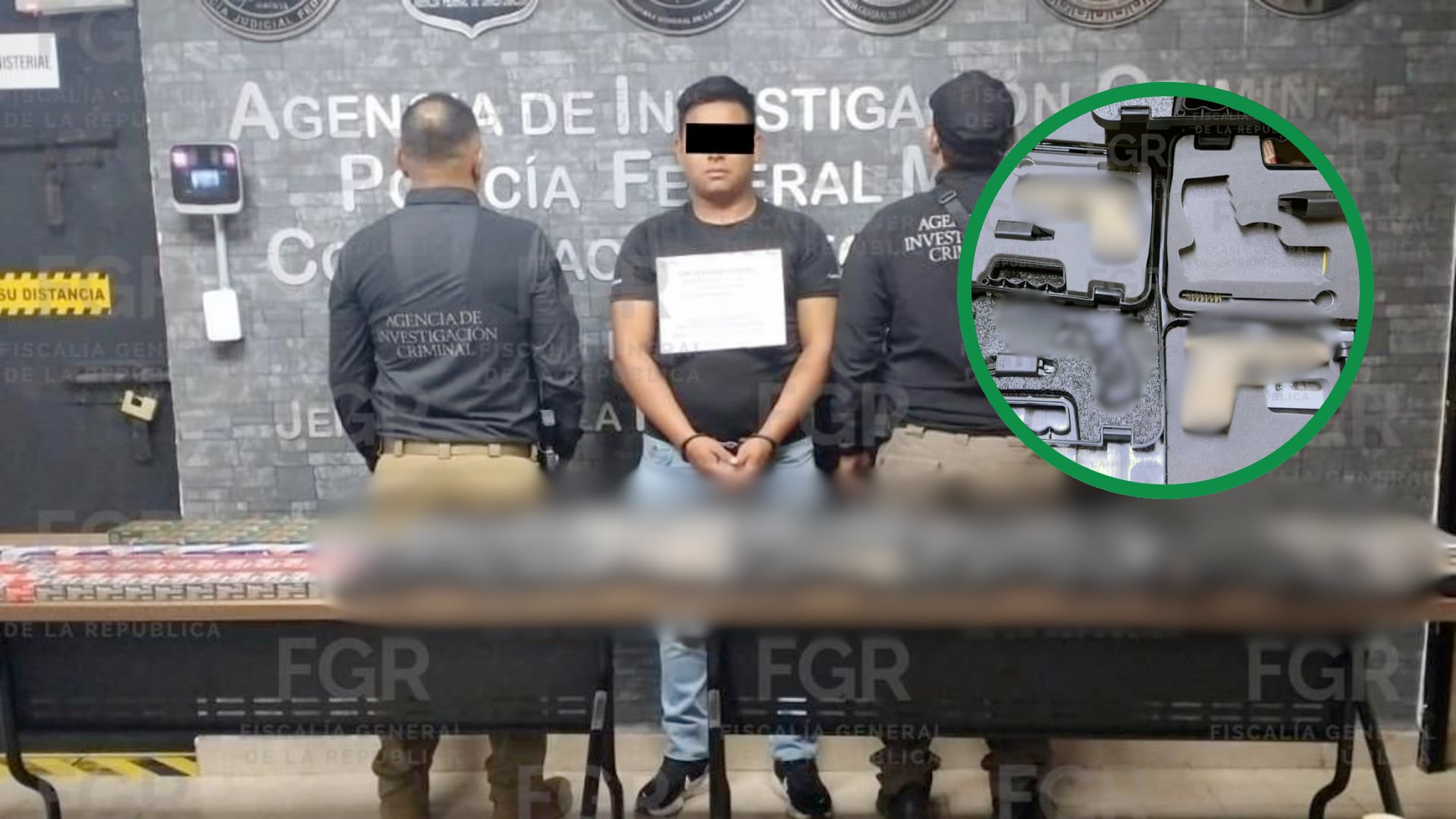 El detenido fue interceptado sobre la carretera Las Choapas-Ocozocoautla luego de un reporte ciudadano que alertó sobre armas dentro de un autobús