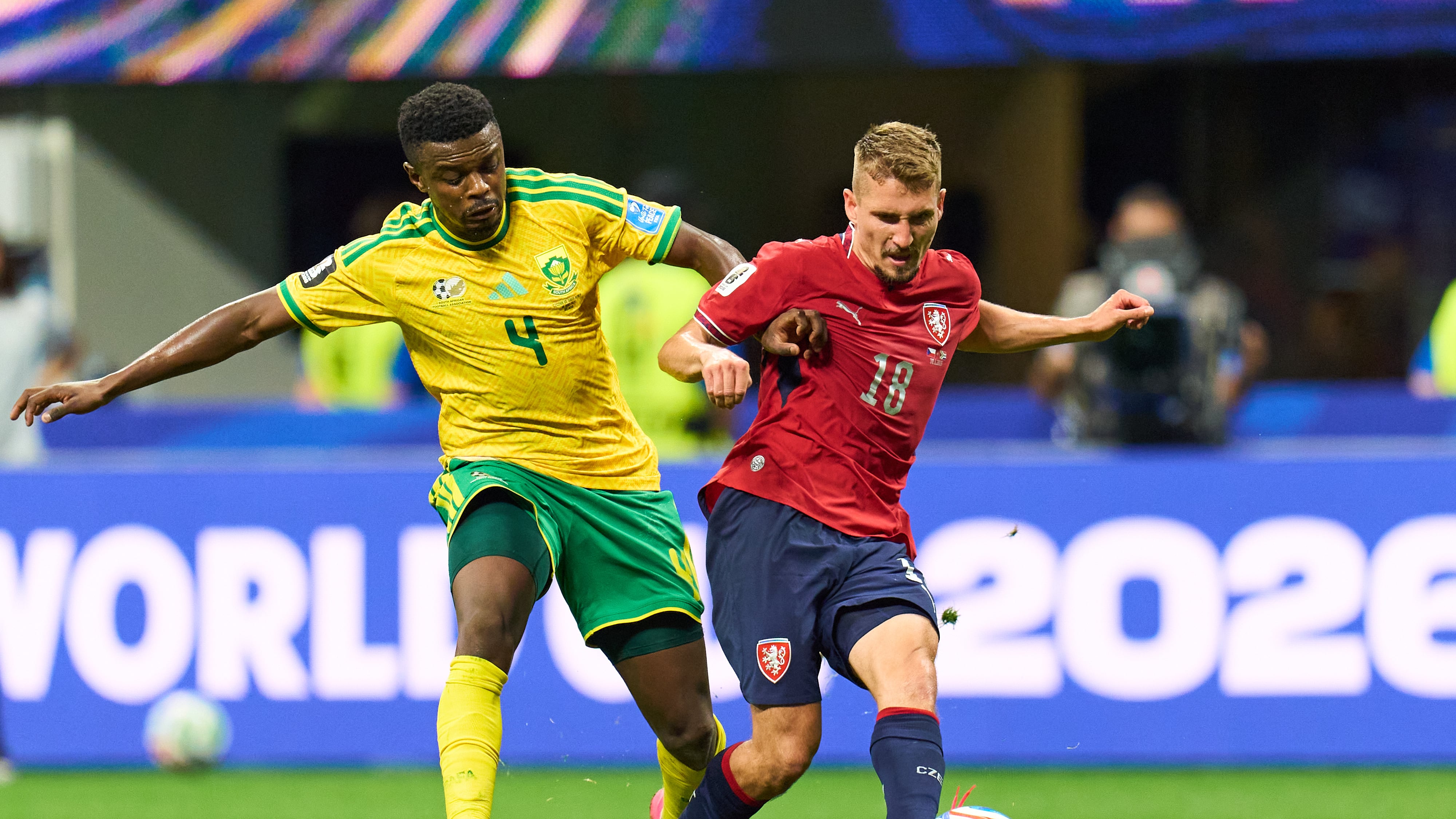 Chequia y los Bafana Bafana igualaron a uno