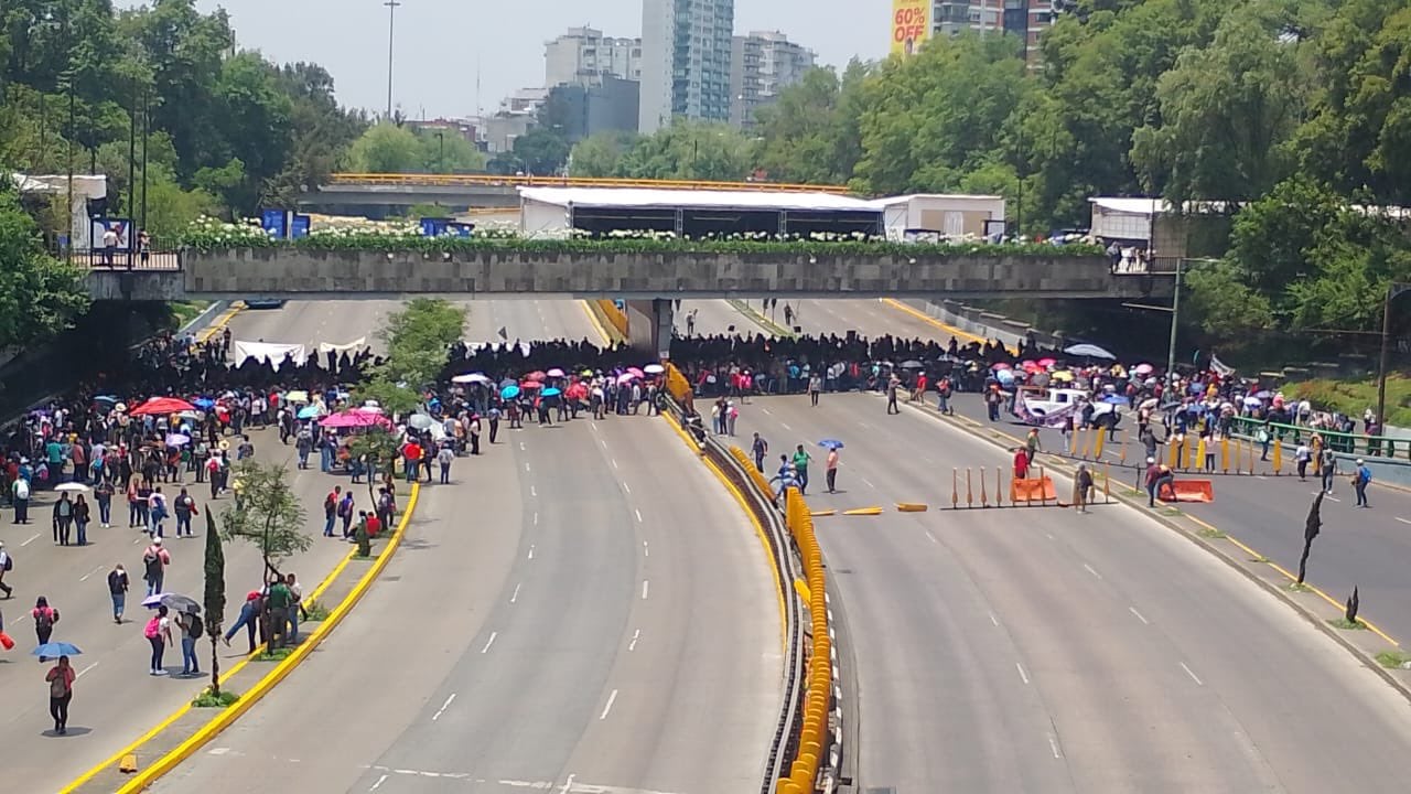 La CNTE intensificó sus movilizaciones en la Ciudad de México con cierres simultáneos en puntos estratégicos