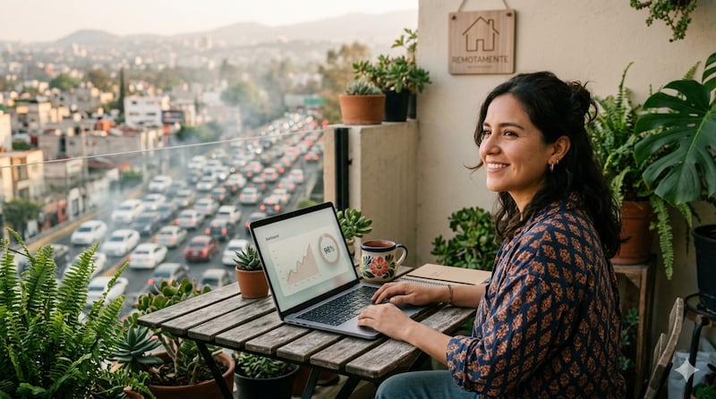 El trabajo remoto permite contratar talento sin importar la ubicación, mejora la productividad, reduce gastos y amplía las oportunidades laborales.