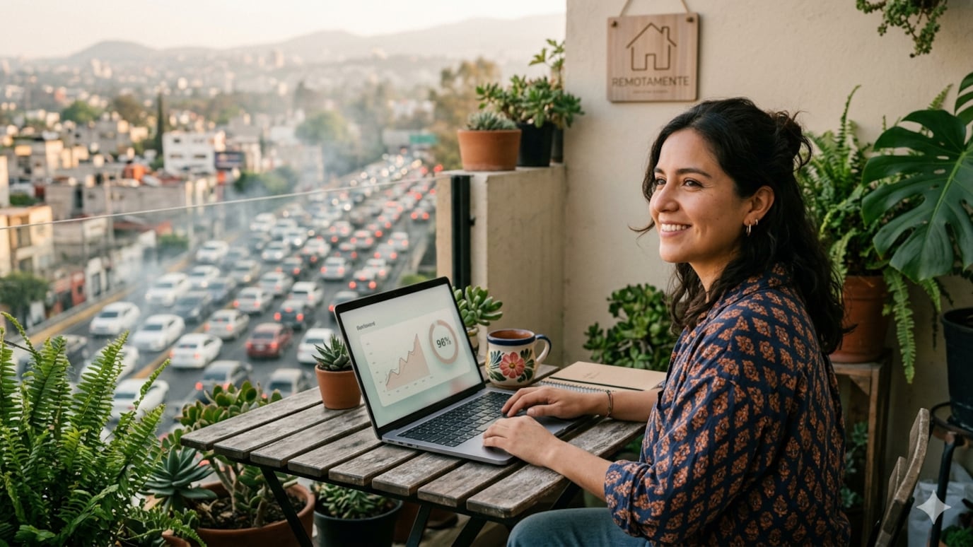 El trabajo remoto permite contratar talento sin importar la ubicación, mejora la productividad, reduce gastos y amplía las oportunidades laborales.