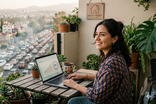 Adiós oficina: 96% mejora su vida con trabajo remoto