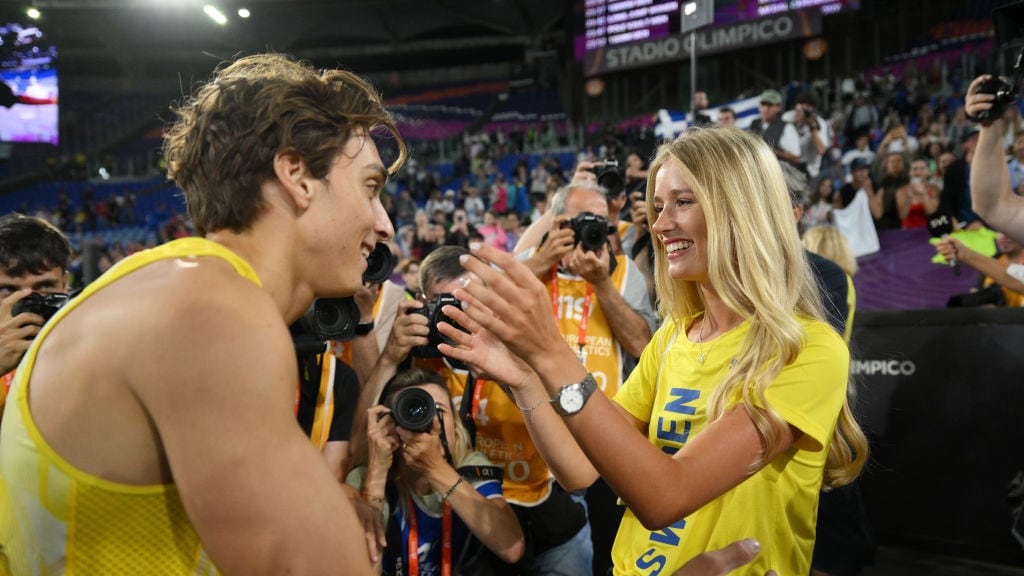 Armand Duplantis y Desiré Inglander