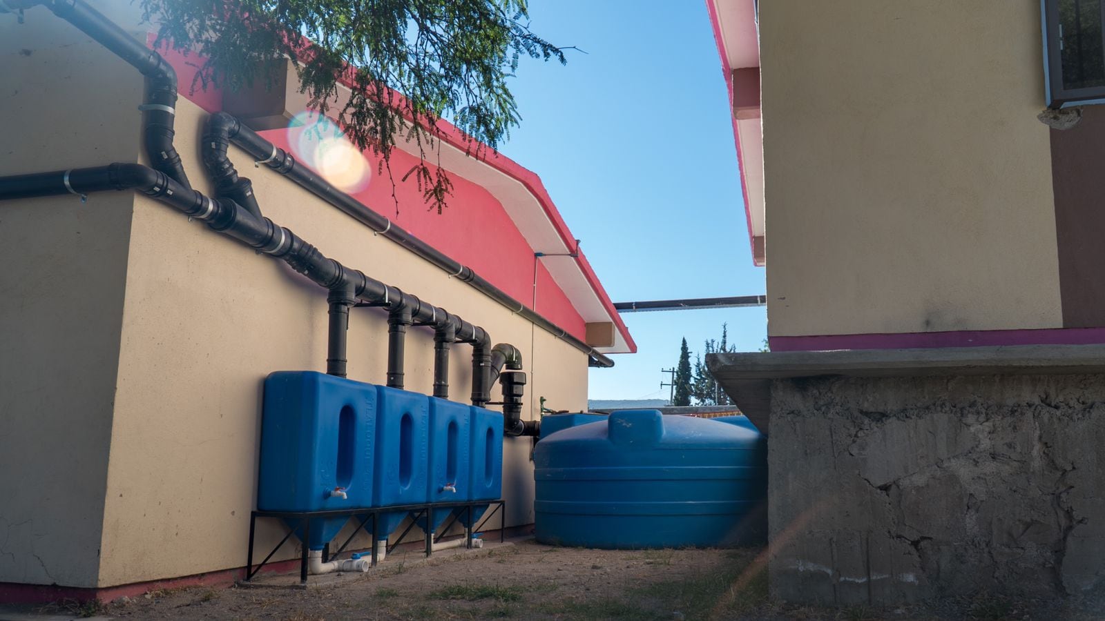 Sistemas de captación de agua de lluvia.
