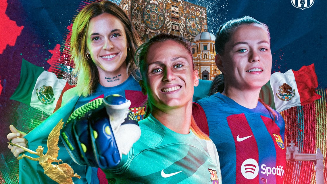 Barcelona Femenil jugará en el Estadio Azteca y Universitario.