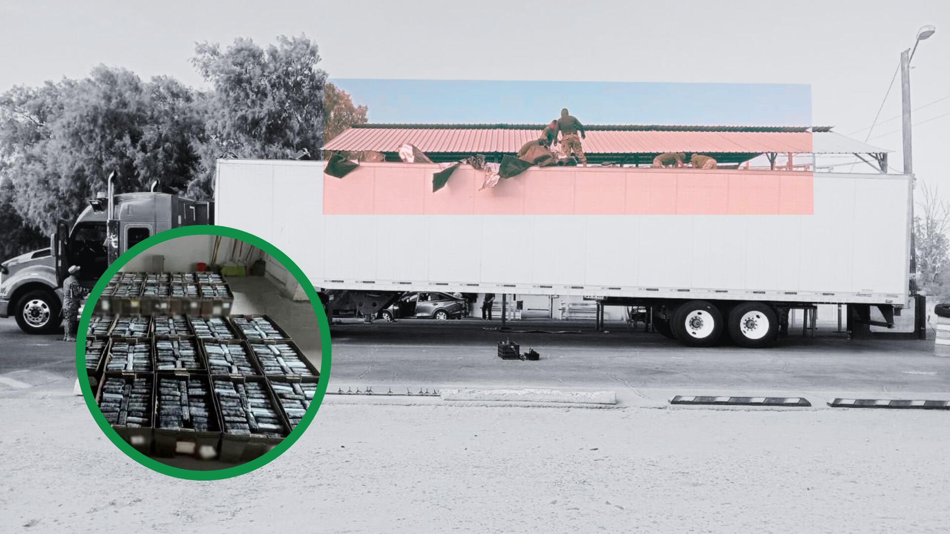 El ingenioso escondite quedó al descubierto: el techo servía para ocultar la cocaína.